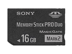 著作権保護機能搭載IC記録メディア“メモリースティック PRO デュオ”16GB　MS-MT16G