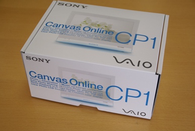 ワイヤレスデジタルフォトフレーム Canvas Online CP1(キャンバス オンライン CP1) VGF-CP1 パッケージ