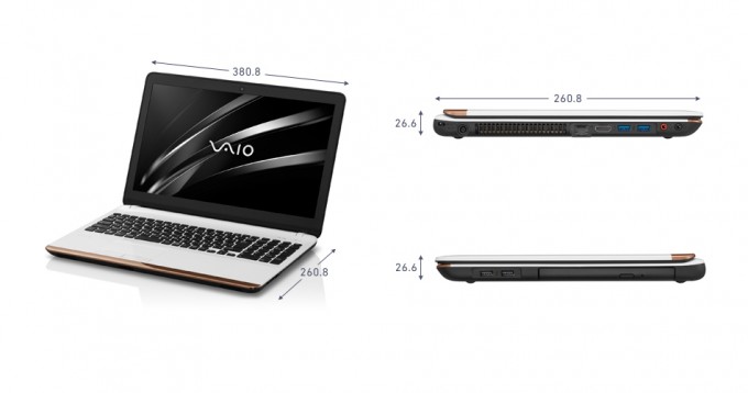 VAIO C15「VJC1511」サイズ