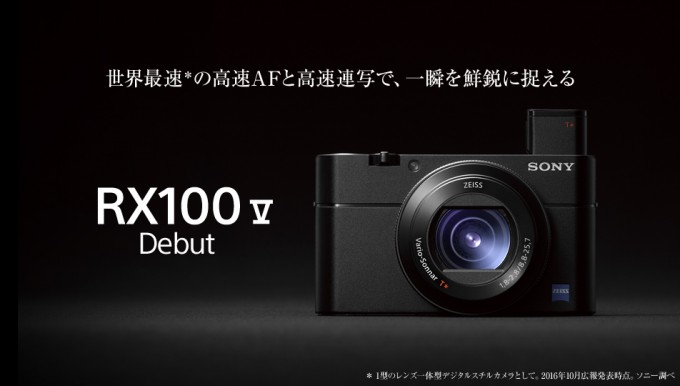 ソニー デジタルスチルカメラ”サイバーショット”「RX100 V」（DSC-RX100M5）